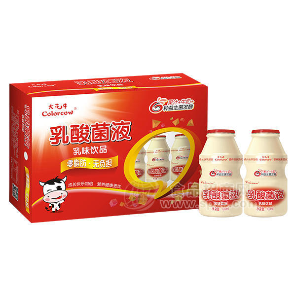 大花牛乳酸菌乳味飲品100mlx16