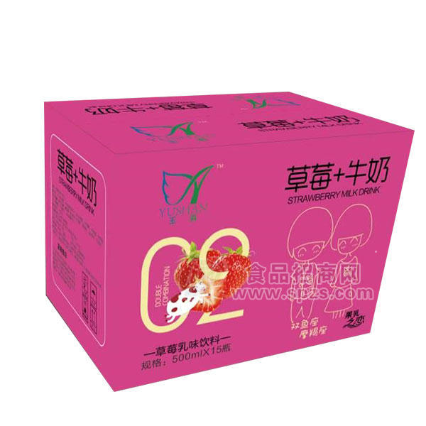 草莓牛奶乳味飲料 500mlx15瓶