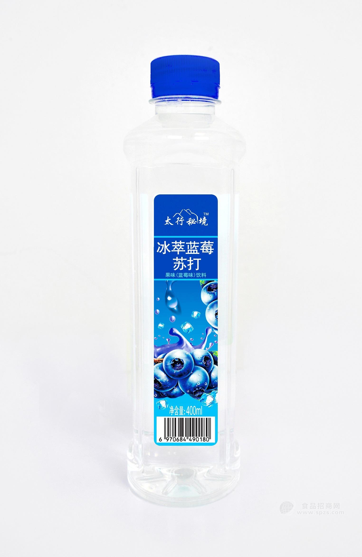 太行秘境冰萃藍莓蘇打果味飲料藍莓味400ml