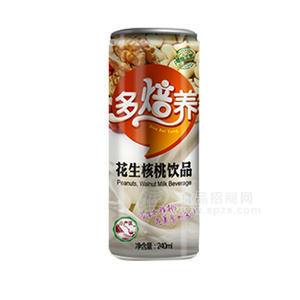 多培養(yǎng)  花生核桃 植物蛋白飲品 240mL