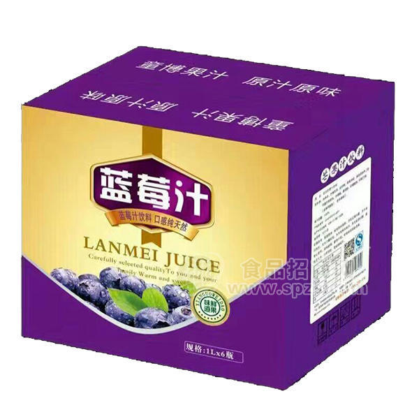 藍莓汁 果汁飲料 1Lx6瓶