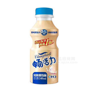 畅活力原味乳酸菌饮品 340mL