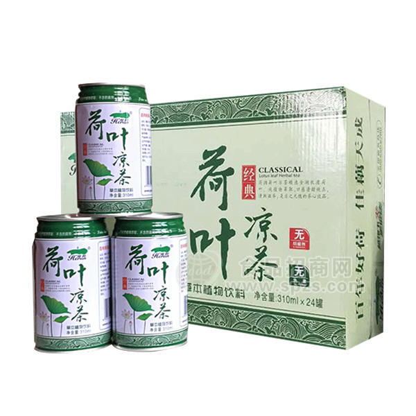 荷潤 涼茶 草本植物飲料 310mLx24罐