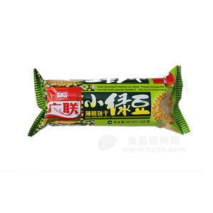  六洲 小绿豆 薄脆饼干 128g