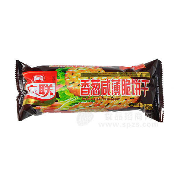 ·六洲 香葱咸薄脆饼干  休闲食品 