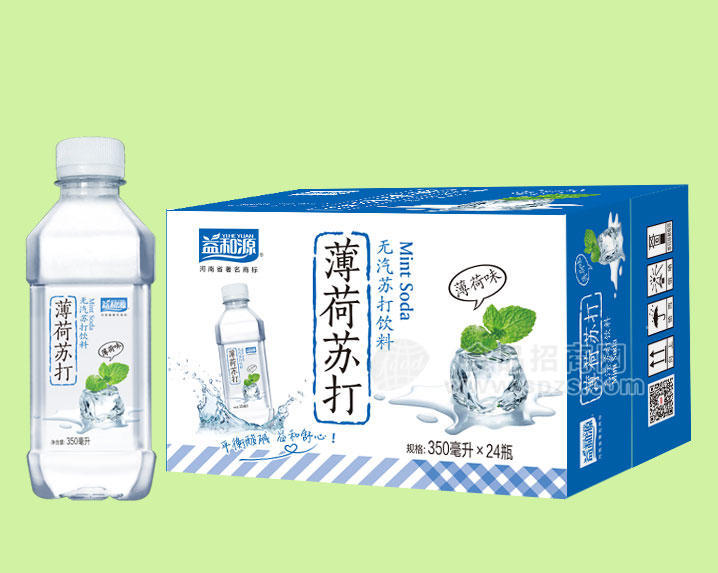 益和源   薄荷无汽苏打饮料 箱装350mLx24瓶