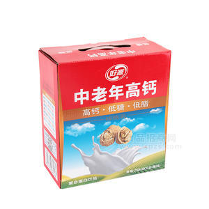 好源中老年高鈣核桃乳復(fù)合蛋白飲品250mlx12盒