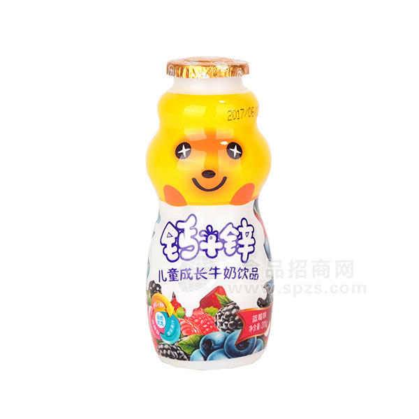 好源鈣+鋅兒童成長牛奶飲品藍(lán)莓味200ml