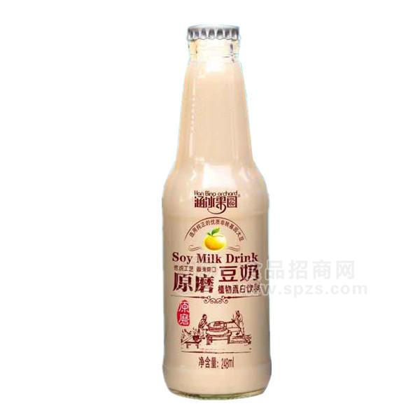 ·涵冰果园原磨豆奶植物蛋白饮料248ml 