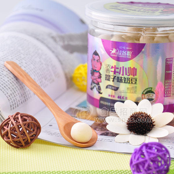 ·战备粮牛小豆提子味奶豆400g 