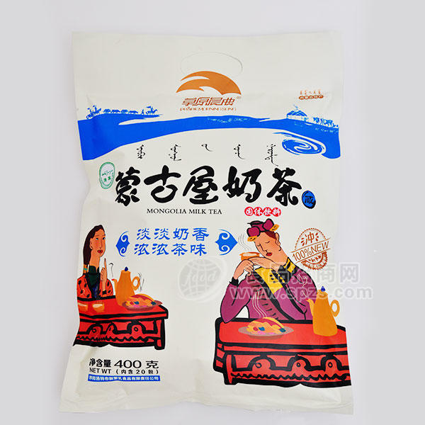 ·草原晨曲蒙古屋奶茶 固体饮料400g 