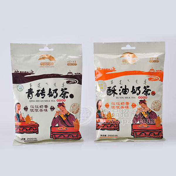 ·草原晨曲青砖奶茶 固体饮料200g 