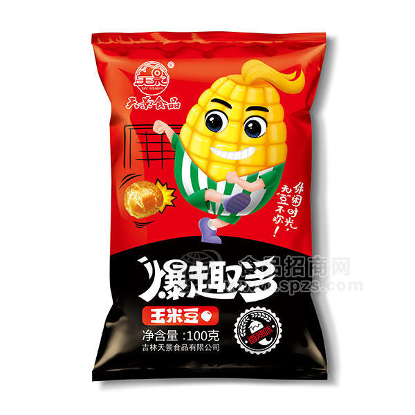 天景食品爆趣多香辣味玉米豆100g