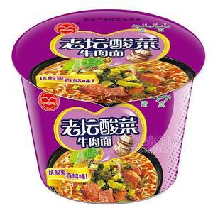 老壇酸菜牛肉面方便面