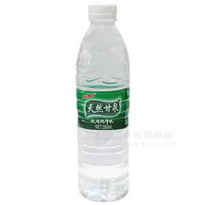 天然甘泉飲用純凈水 550ml（一元水）