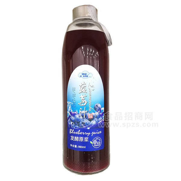 ·妙蕊 蓝莓汁饮品980mL 