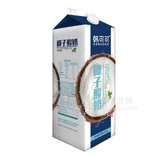 ·韩可可  椰子牛奶 椰子酸奶 乳饮品980g 