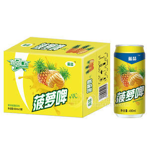 藍(lán)喆菠蘿啤 果味碳酸飲料490mlx12罐