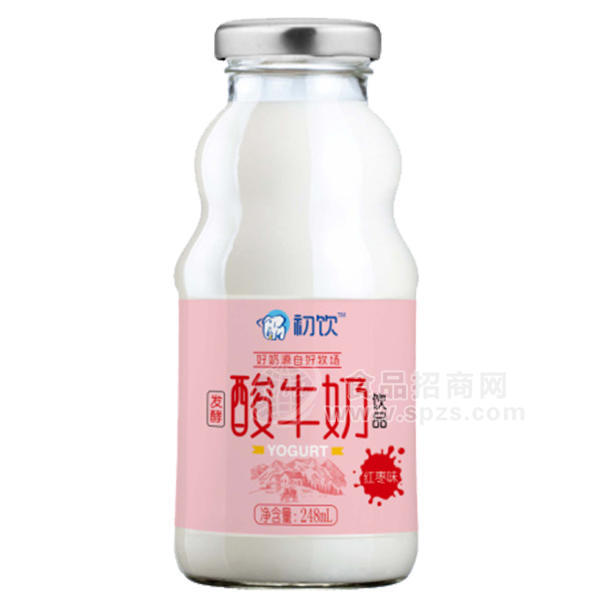 初饮  红枣味发酵酸牛奶 乳饮品248mL
