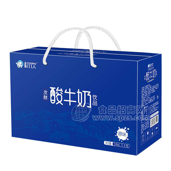 初饮  原味发酵酸牛奶乳饮品248mLx8瓶