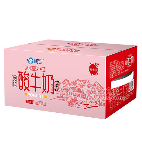 初飲 紅棗味發(fā)酵酸牛奶乳飲品248mLx15瓶
