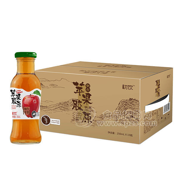 ·初饮  苹果胶原 果汁饮品 256mLx15瓶 