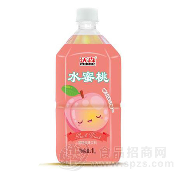 沃森水蜜桃蜜桃果味饮料1L