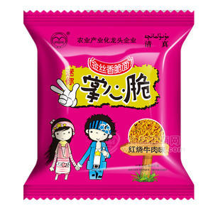 掌心脆金丝香脆面 红烧牛肉味散称