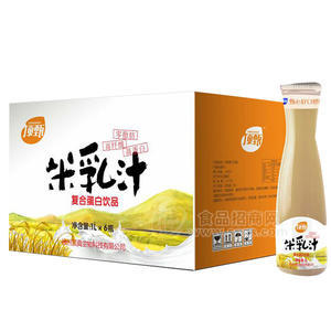 頂甄  米乳汁符合蛋白飲品 1Lx6瓶