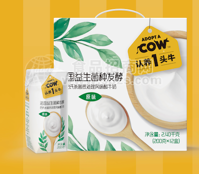 常溫酸奶 認(rèn)養(yǎng)一頭牛 乳飲料 乳制品