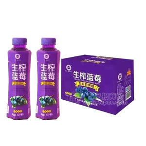 杞天红  生榨蓝莓汁 风味饮料500mL