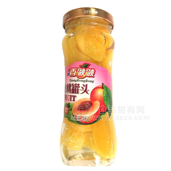 ·蜜桃罐头 水果罐头248g 