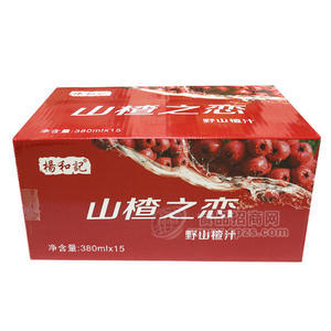 杨和记  山楂之恋  野山楂汁箱装380mLx15瓶