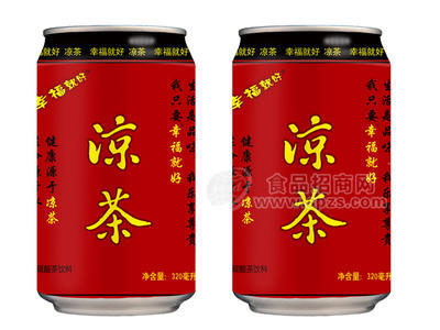 幸福就好  凉茶碳酸茶饮料320mL