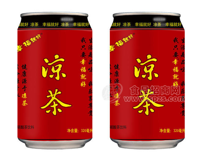 幸福就好  涼茶碳酸茶飲料320mL