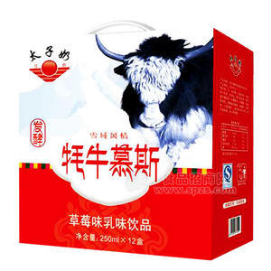 發(fā)酵草莓味乳味飲料250mLx12盒