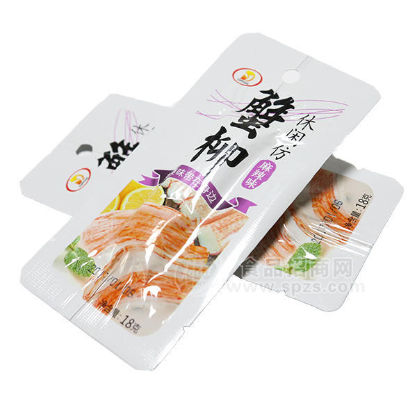 ·顶源食品蟹柳 麻辣味休闲食品18g 