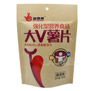 甜柳柳強化型營養(yǎng)食品薯片番茄味 90g