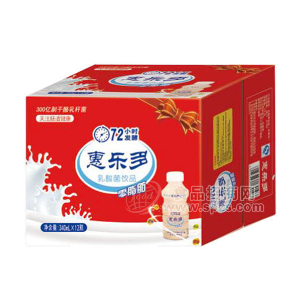 惠乐多  乳酸菌饮料箱装340mLx12瓶