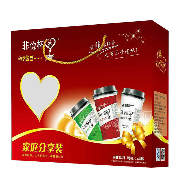 红豆奶茶固体饮料1x8杯混合装