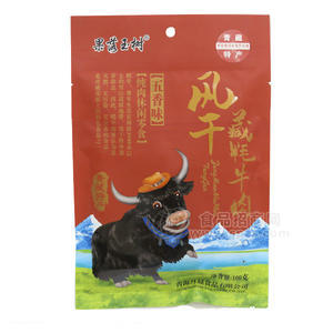 风干藏牦牛肉五香味100g