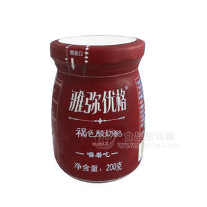 雅彌優(yōu)格褐色酸奶酪酸奶飲品200g