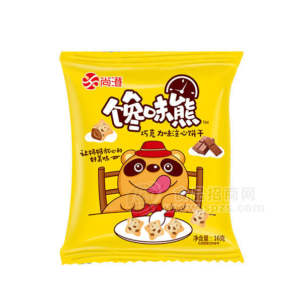尚澄饞味熊巧克力味注心餅干16g