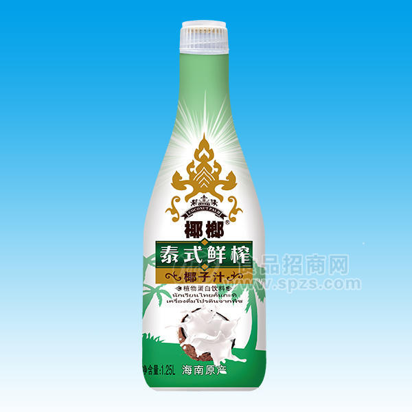 ·椰榔  泰式鲜榨椰子汁 植物蛋白饮料1.25L 