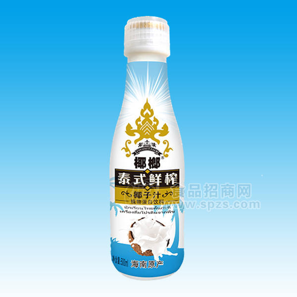 ·椰榔 泰式鲜榨椰子汁  植物蛋白饮料500mL 