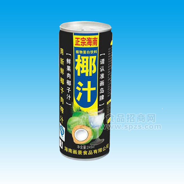 ·椰汁植物蛋白饮料 245mL 