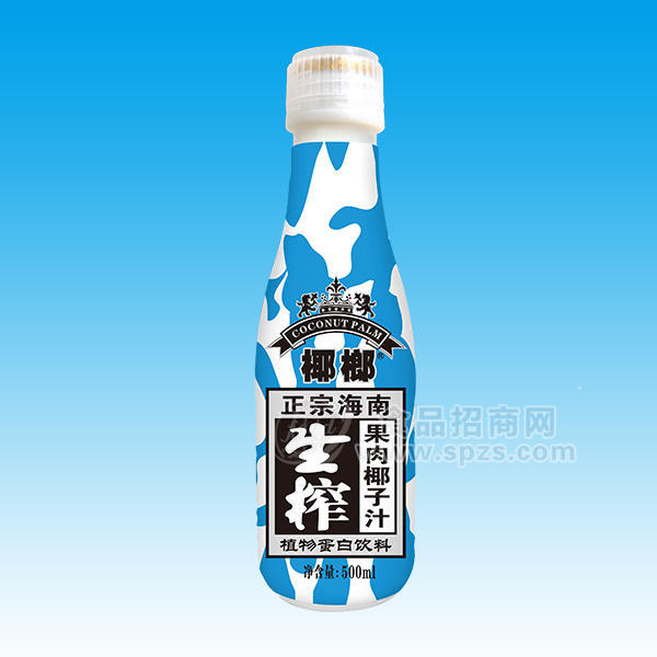 ·椰榔生榨果肉型椰子汁植物蛋白饮料500ml 