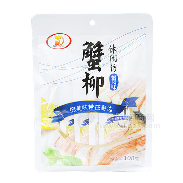 顶源食品蟹柳 蟹风味休闲食品108g