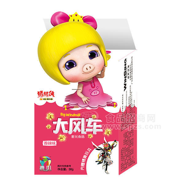 ·麦叽  香辣味 大风车 休闲食品 30g 