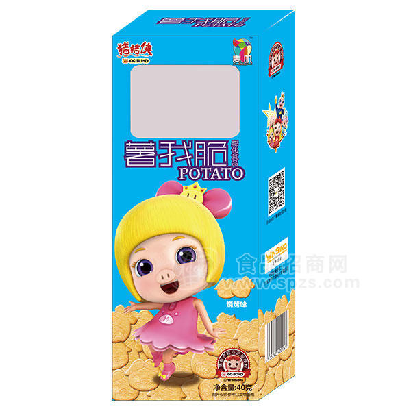 ·麦叽 烧烤味 薯我脆 膨化食品40g 